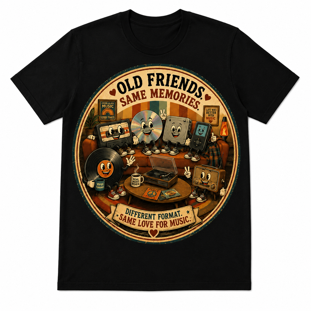 Old friends. Same memories. Different format, same love for music.