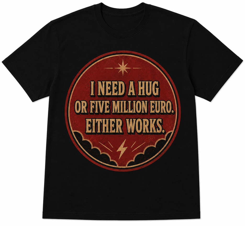 A hug is nice. Five million is nicer.